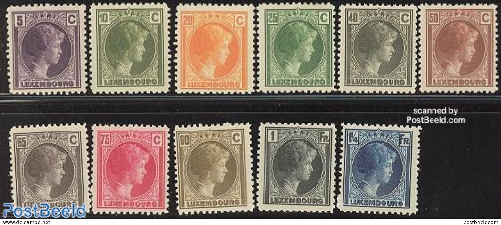Luxemburg 1926 Definitives 11v, Mint NH - Nuevos