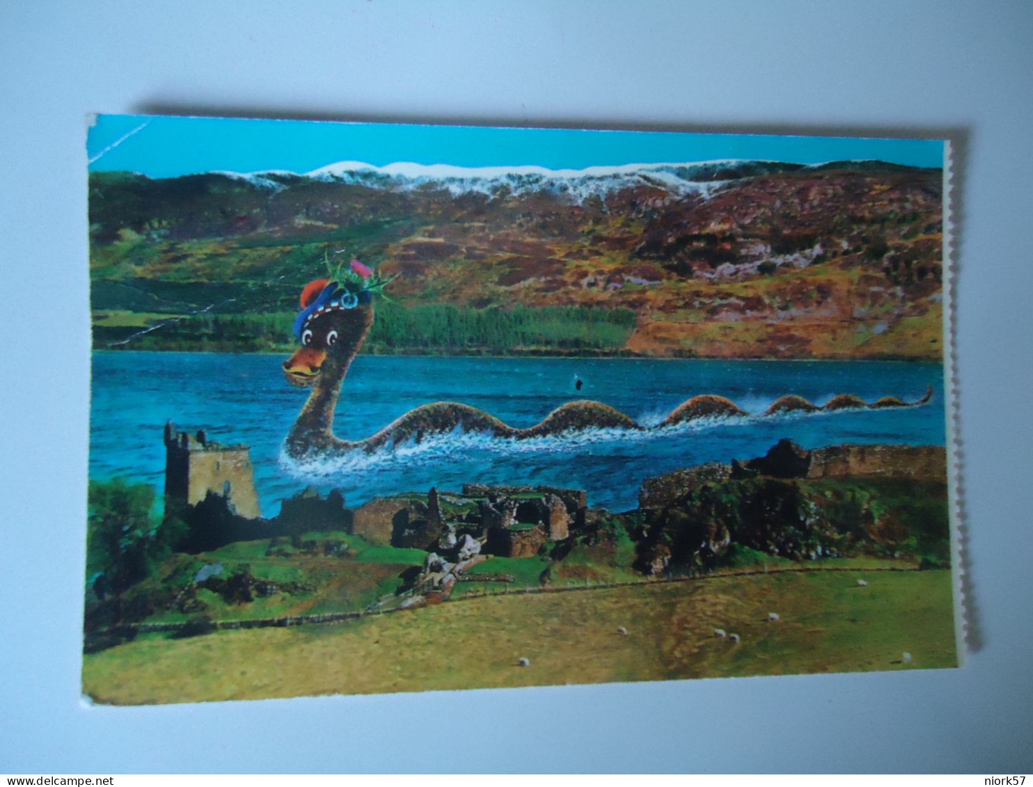 SCOTLAND   POSTCARDS  LOCH NESS MONSTER  AT CASTLE URQUHART  MORE  PURHRSAPS 10% DISCOUNT - Sonstige & Ohne Zuordnung