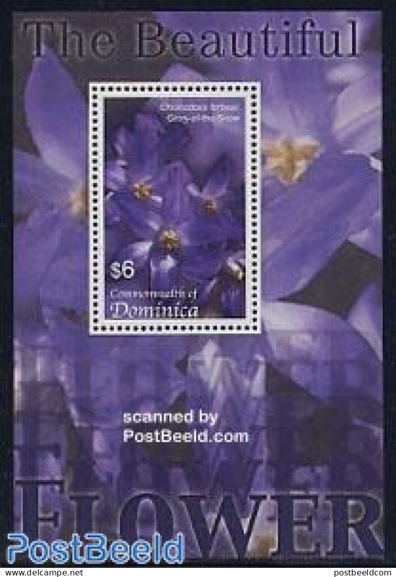 Dominica 2005 Flowers S/s, Glory Of The Snow, Mint NH, Nature - Flowers & Plants - Repubblica Domenicana