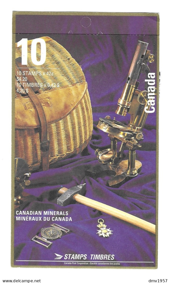 Canada 1992 MNH 150th Anniv Of Geological Survey Of Canada SB157 Booklet - Unused Stamps