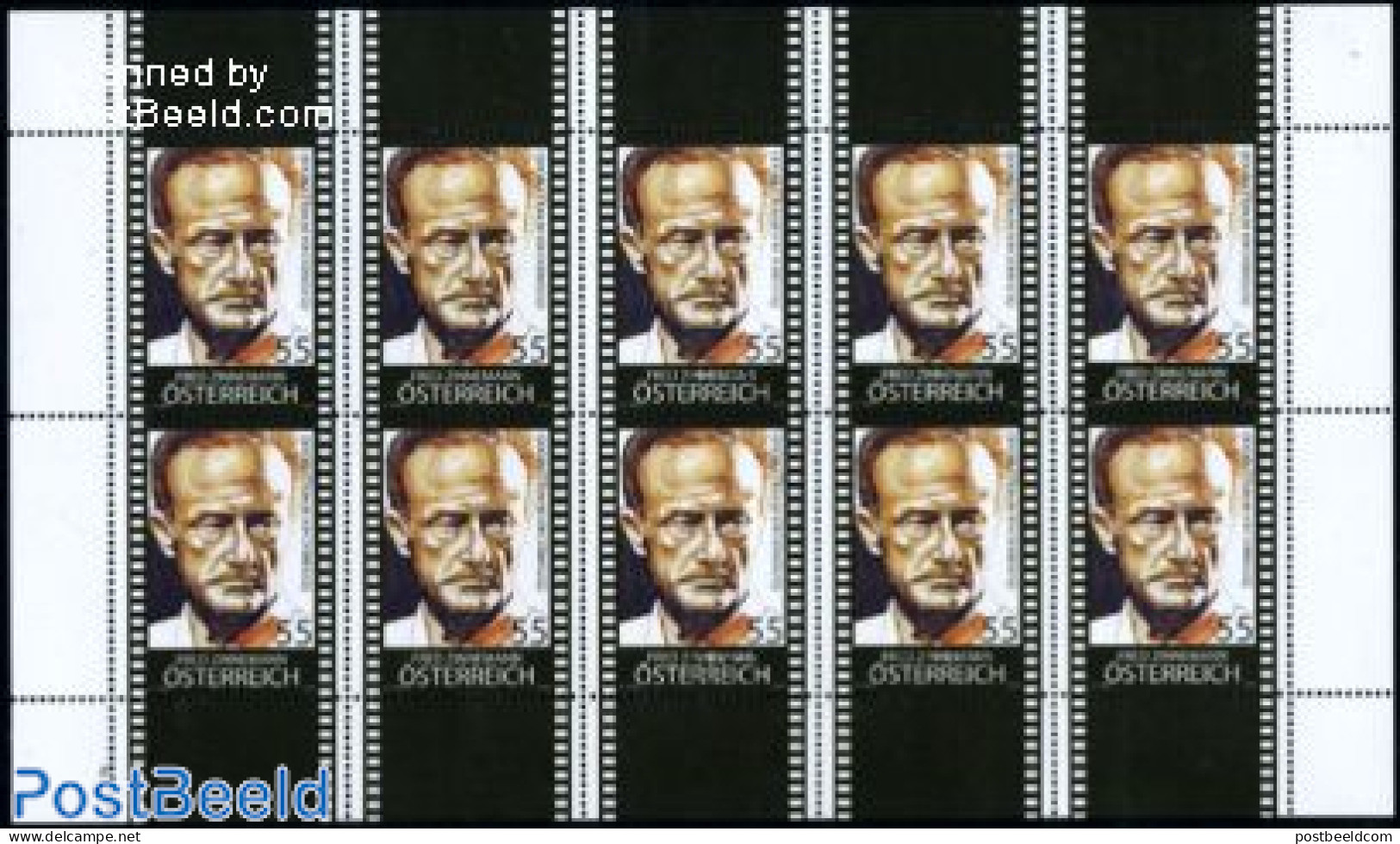 Austria 2009 Fred Zinnemann 1v, M/s, Mint NH, Performance Art - Movie Stars - Ongebruikt