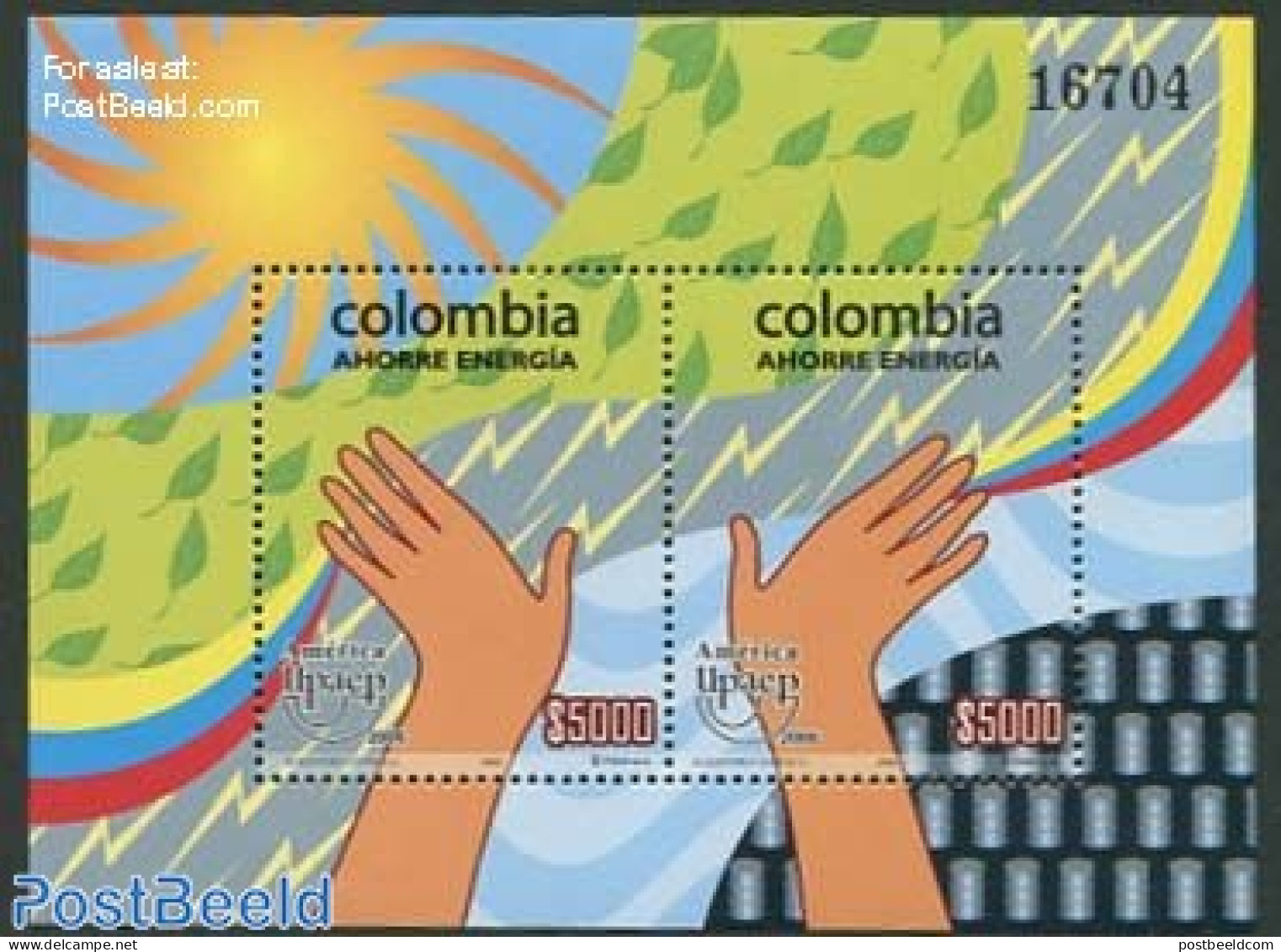 Colombia 2006 Save Energy S/s, UPAEP, Mint NH, Science - Energy - U.P.A.E. - Kolumbien