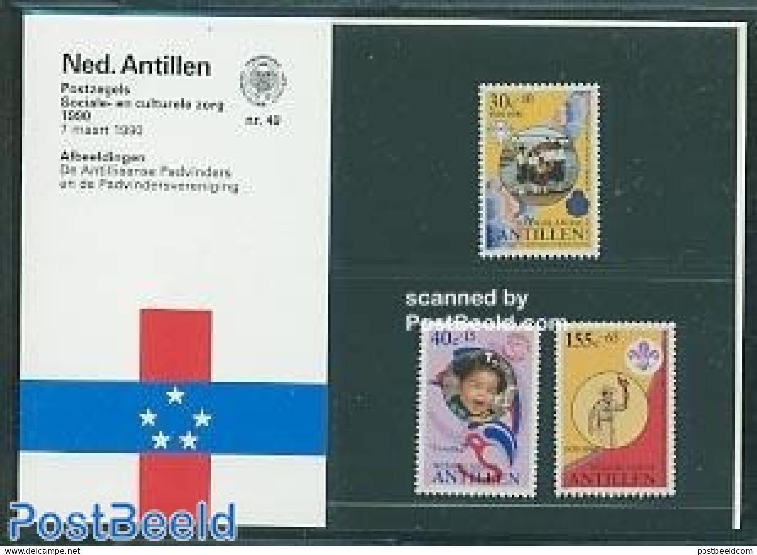 Netherlands Antilles 1990 Culture Pres. Pack 49, Mint NH, Sport - Scouting - Bridges And Tunnels - Ponts