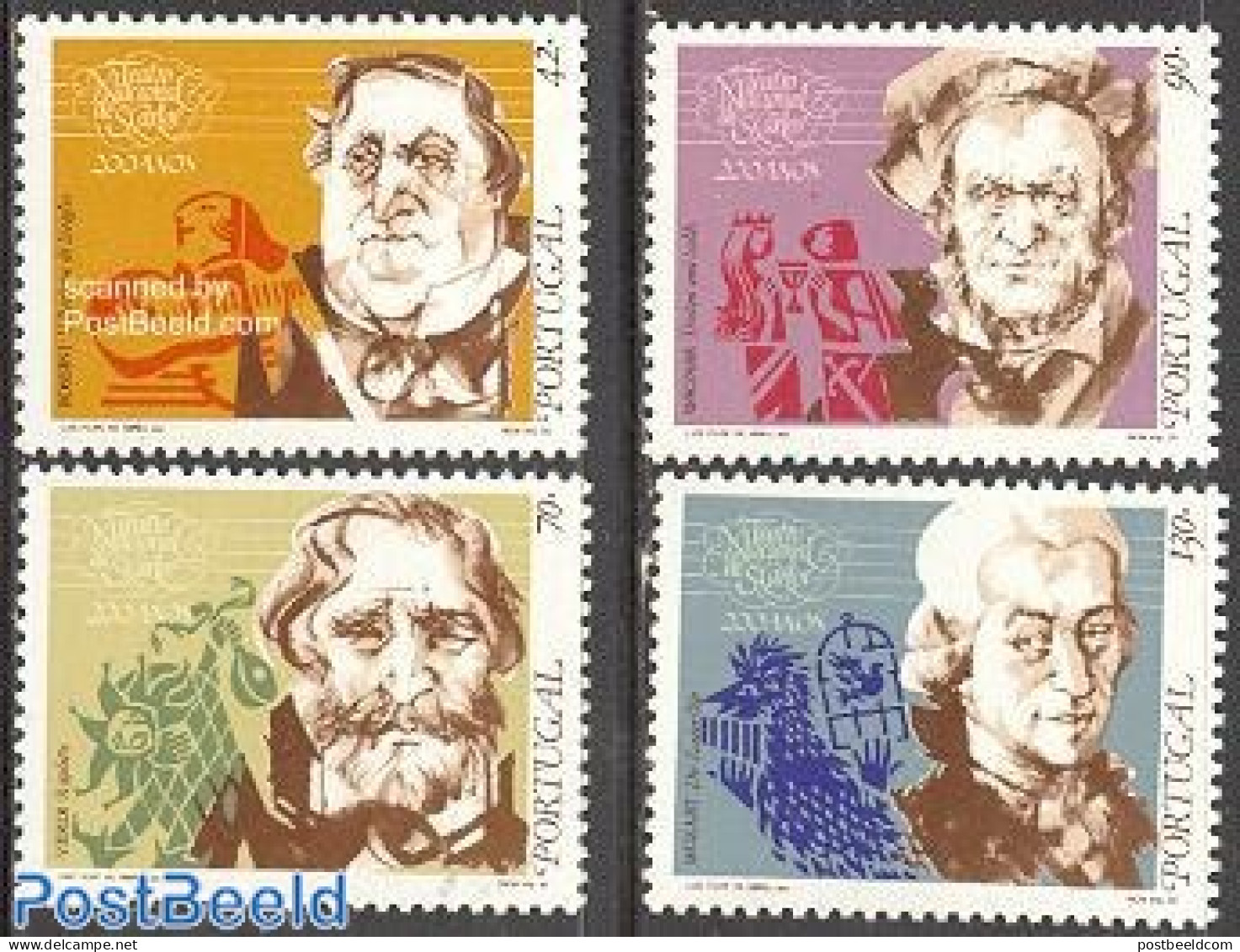 Portugal 1993 National Theatre 4v, Mint NH, Performance Art - Music - Theatre - Neufs