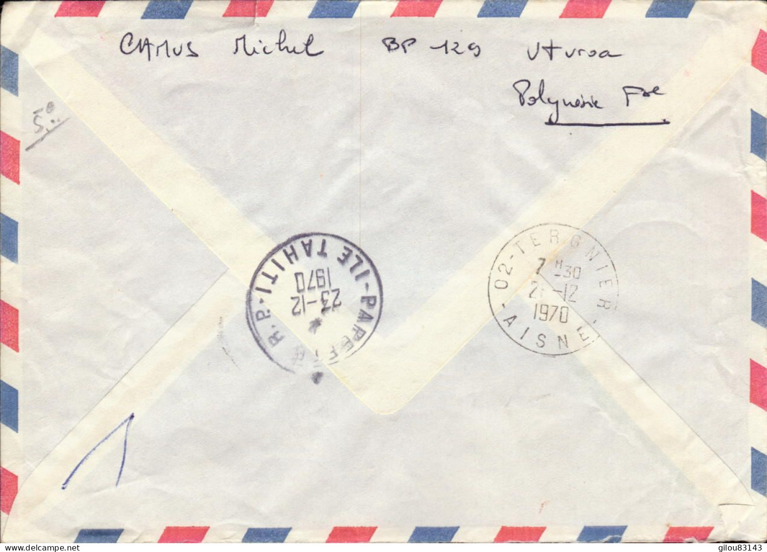 Lettre Recommandé De Polynesie Francaise, Uturoa, Ile Raiatea, Iles Sous Le Vent - 1961-....