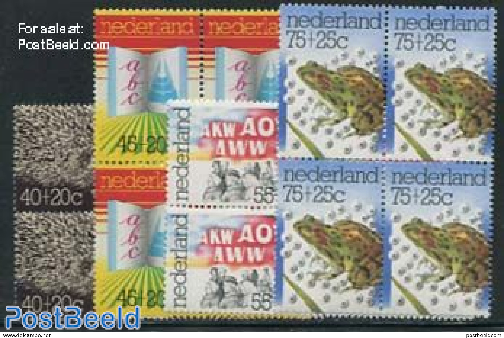 Netherlands 1976 Summer Welfare 4v, Block Of 4 [+], Mint NH, Nature - Animals (others & Mixed) - Nuevos
