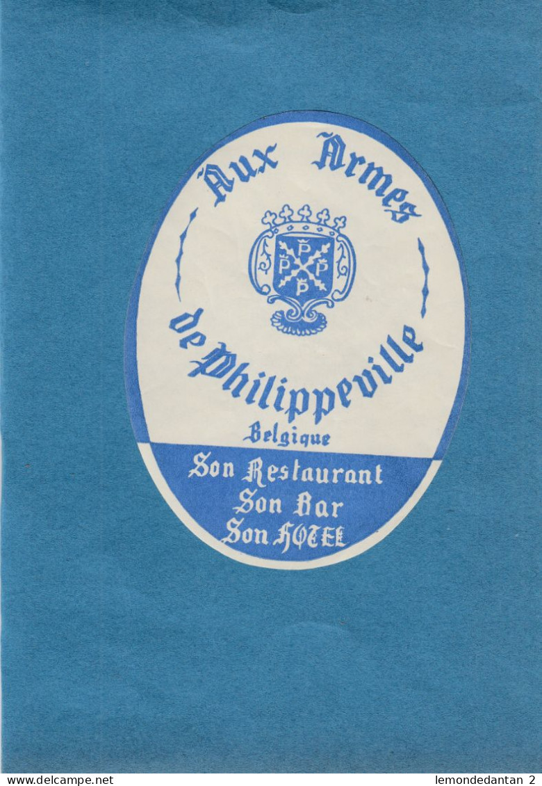 Hôtel Aux Armes De Philippeville - Hotel Label - België Belgique - Hotelaufkleber