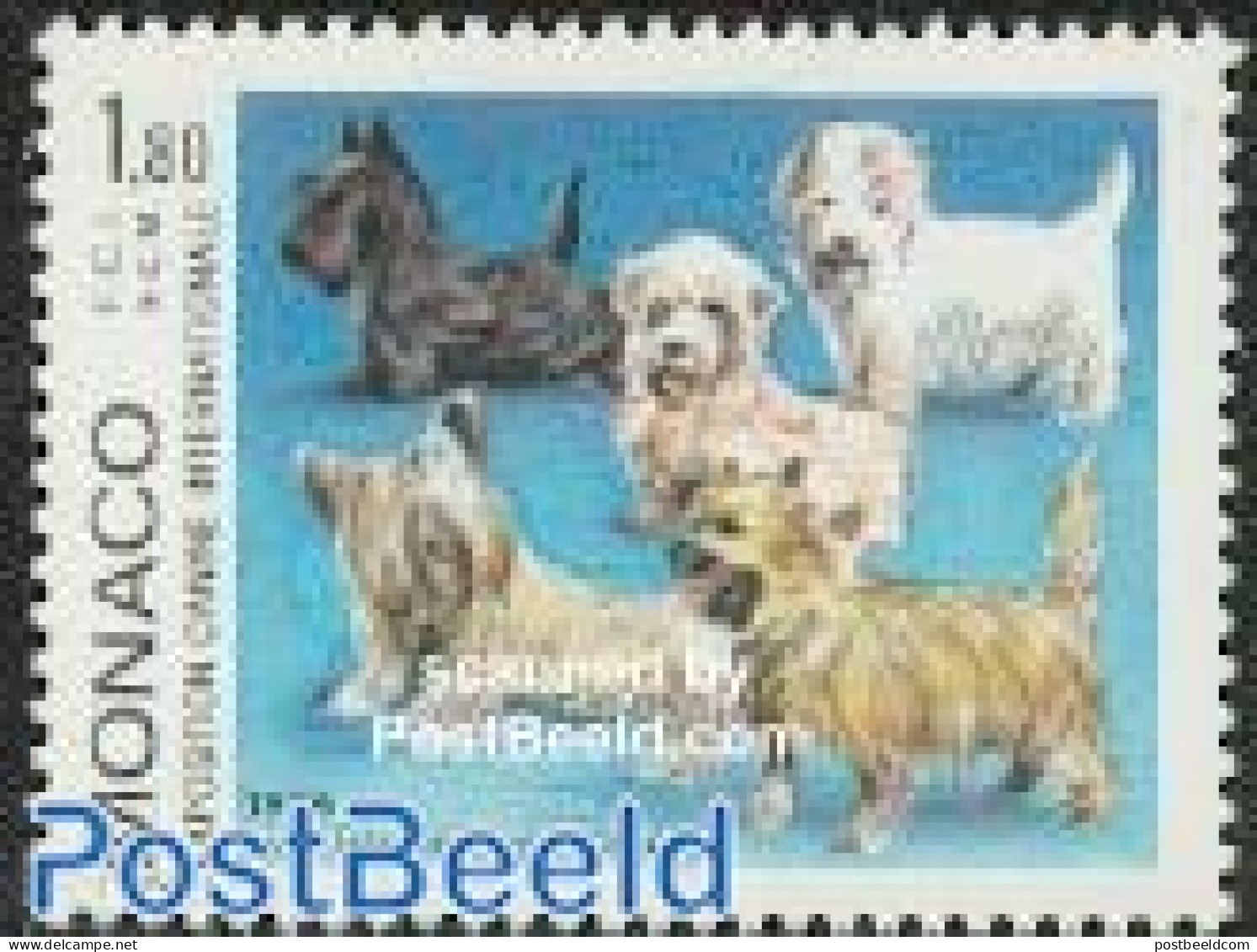 Monaco 1986 Dog Exposition 1v, Mint NH, Nature - Dogs - Unused Stamps