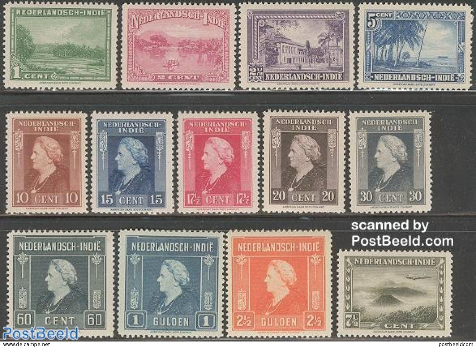 Netherlands Indies 1945 Definitives 13v, Mint NH, Science - Transport - Various - Education - Aircraft & Aviation - Sh.. - Avions