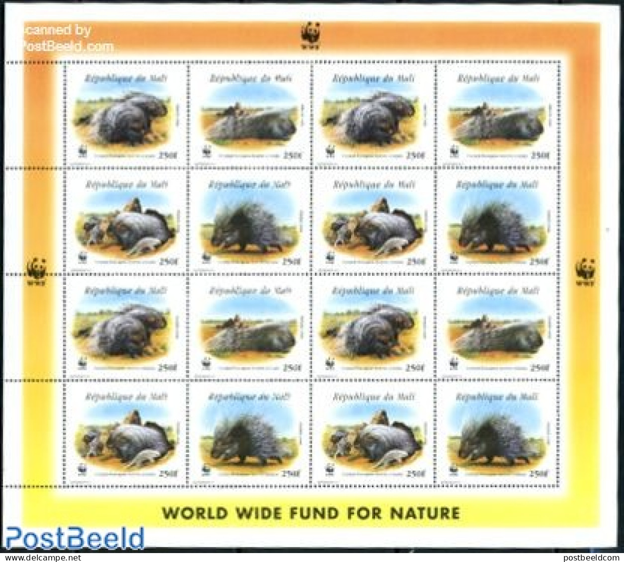 Mali 1998 WWF M/s (with 4 Sets), Mint NH, Nature - Animals (others & Mixed) - World Wildlife Fund (WWF) - Mali (1959-...)