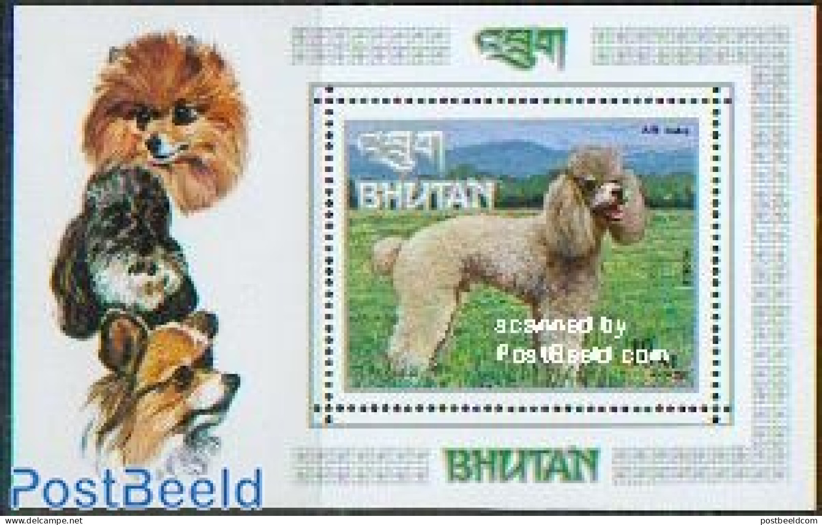 Bhutan 1973 Dogs S/s, Mint NH, Nature - Dogs - Bhután