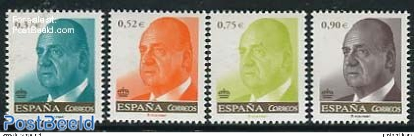 Spain 2013 Definitives, Juan Carlos 4v, Mint NH - Ungebraucht
