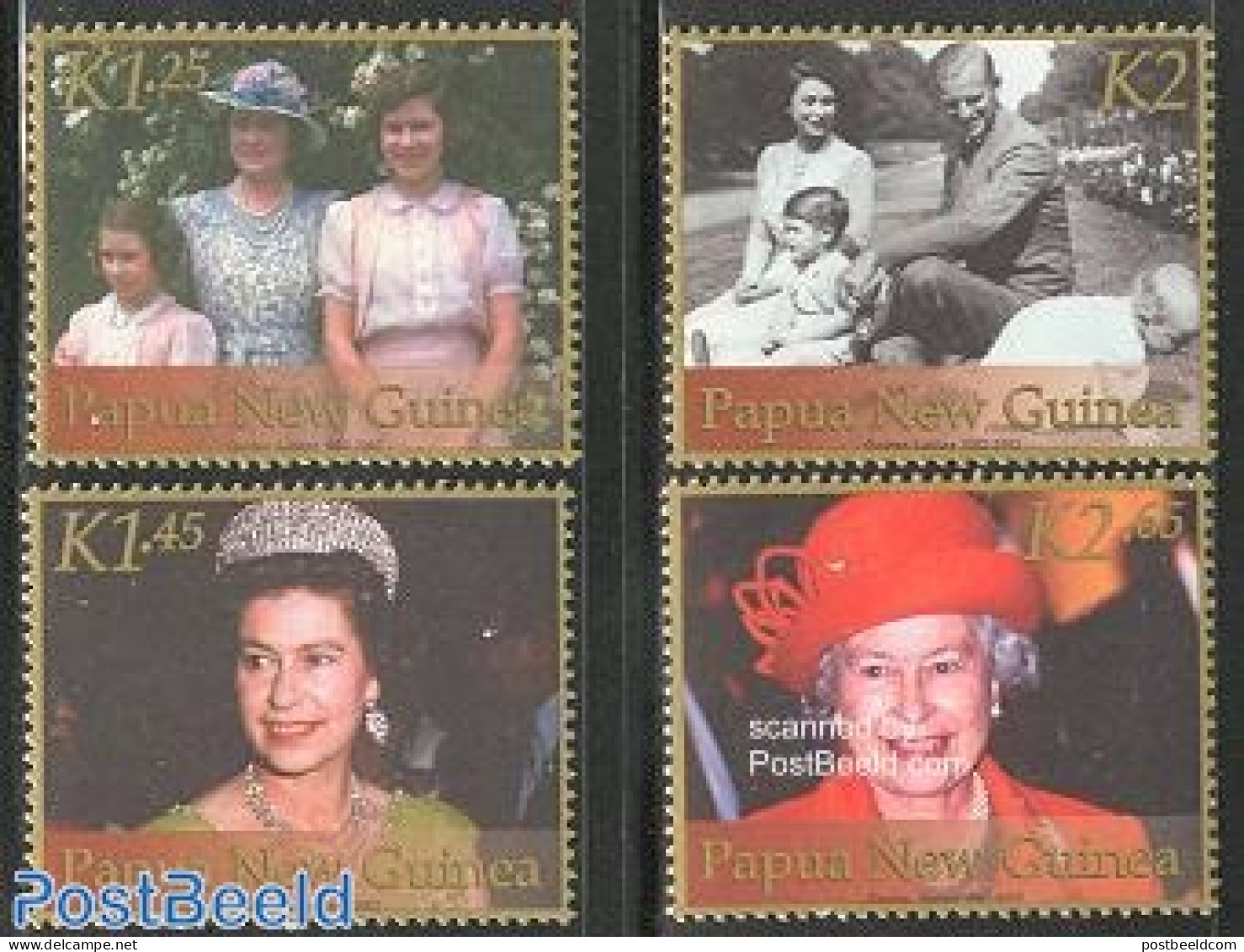 Papua New Guinea 2002 Golden Jubilee 4v, Mint NH, History - Kings & Queens (Royalty) - Royalties, Royals