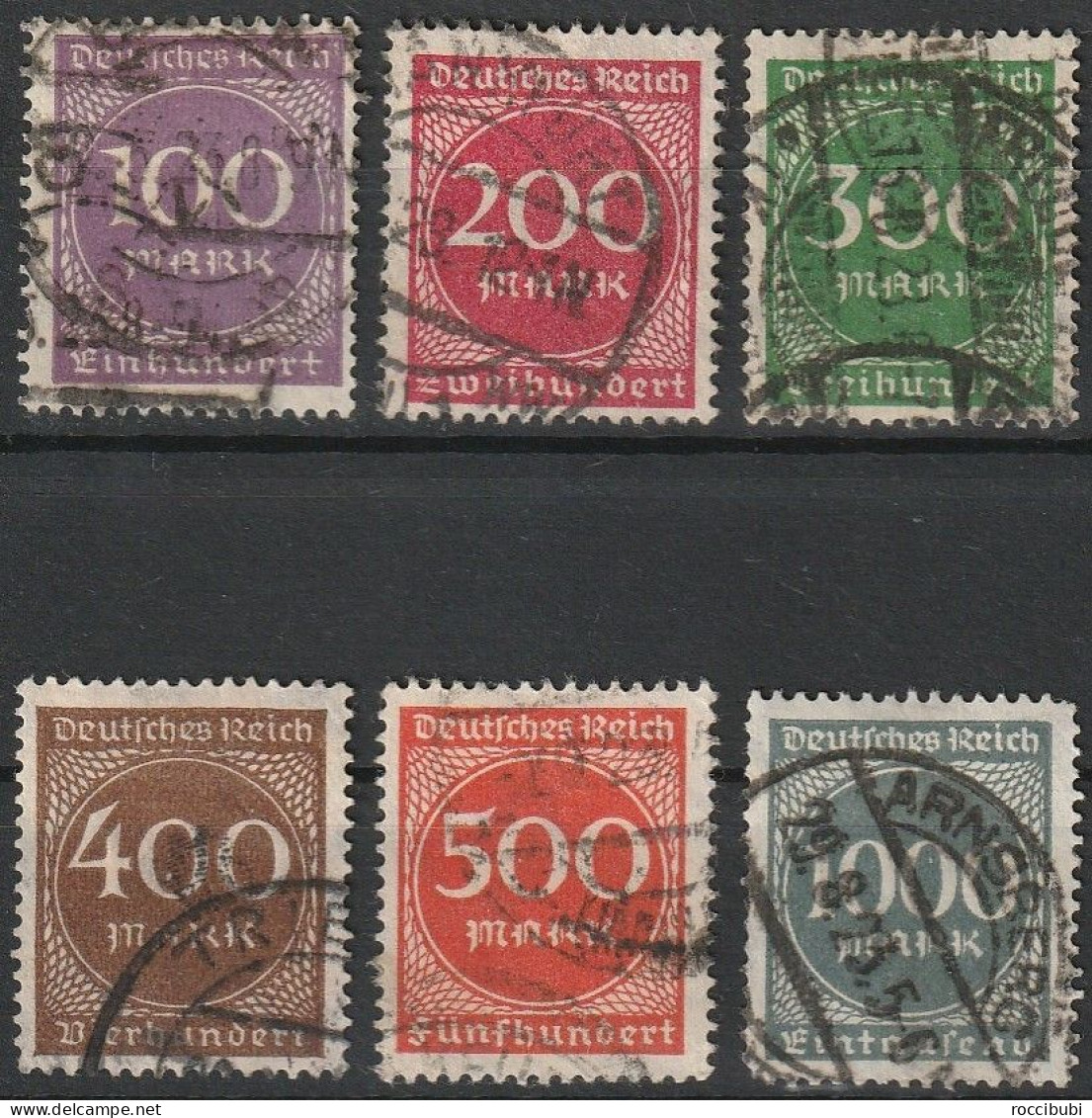 1923...268/273 O - Oblitérés