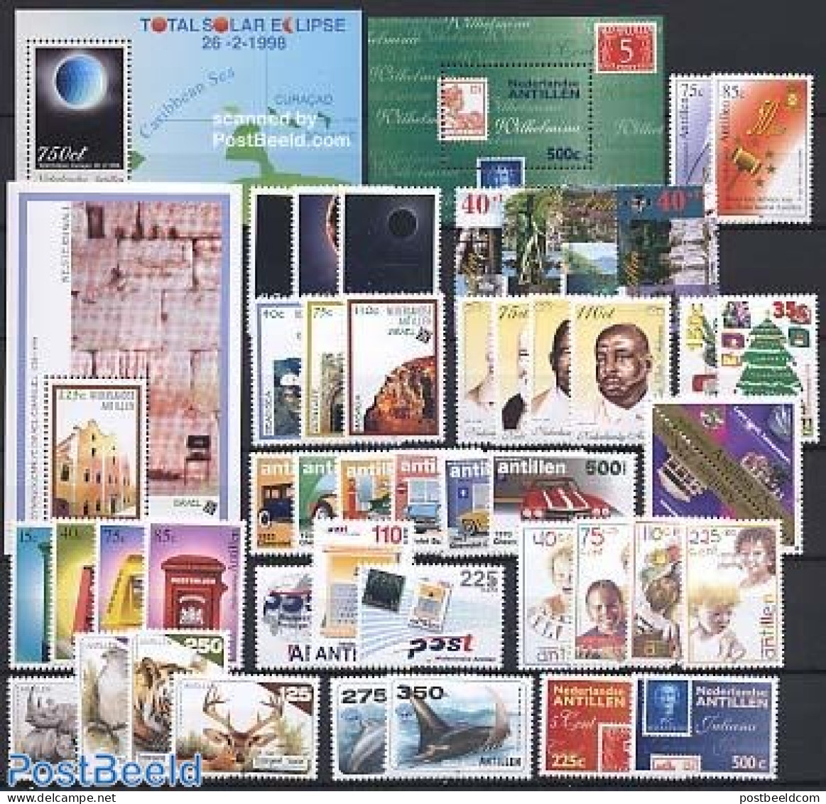 Netherlands Antilles 1998 Yearset 1998 (45v+3s/s), Mint NH, Various - Yearsets (by Country) - Unclassified