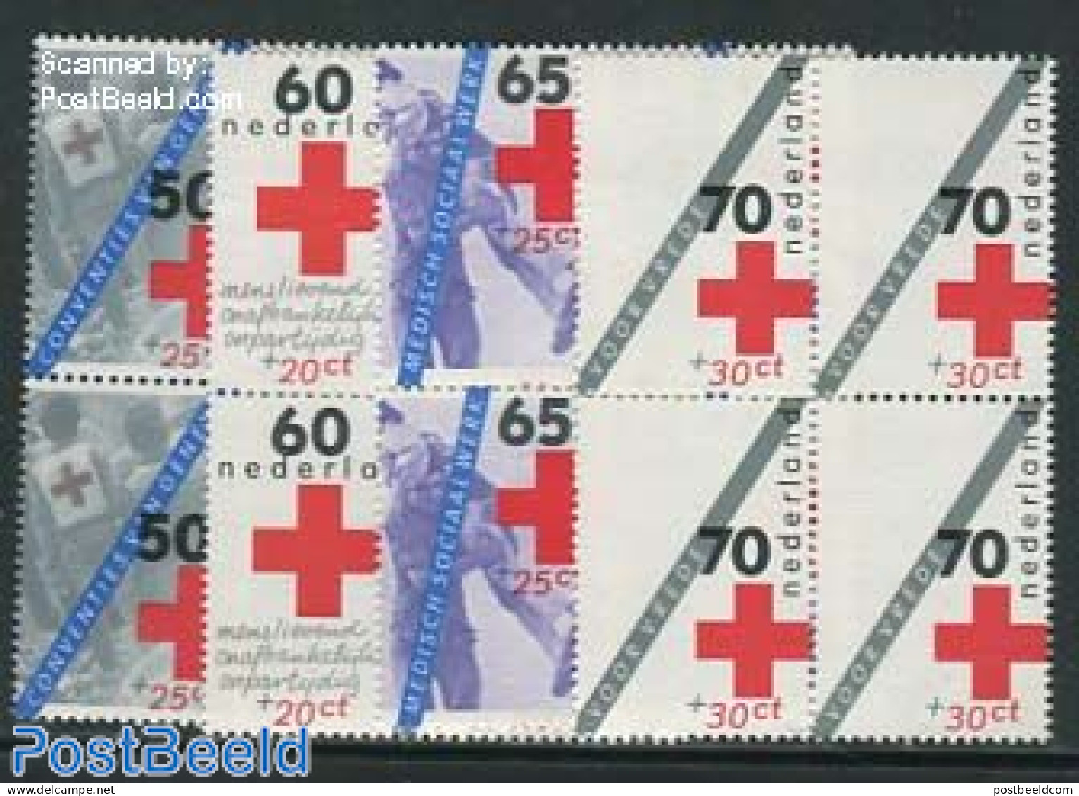 Netherlands 1983 Red Cross 4v, Blocks Of 4 [+], Mint NH, Health - Red Cross - Ungebraucht
