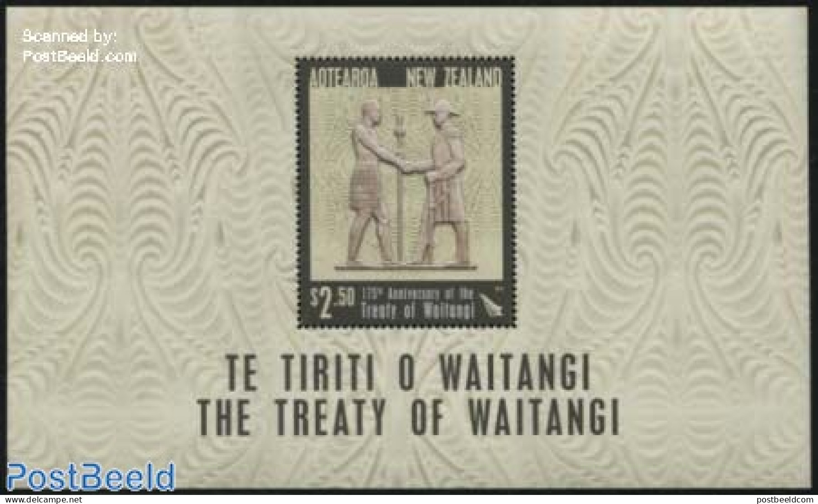New Zealand 2015 The Treaty Of Waitangi S/s, Mint NH, History - History - Art - Sculpture - Neufs
