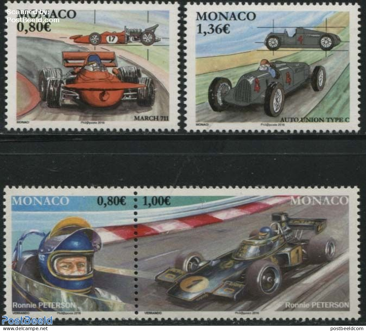 Monaco 2016 Formula 1 4v (2v+[:]), Mint NH, Sport - Transport - Autosports - Sport (other And Mixed) - Automobiles - Nuovi