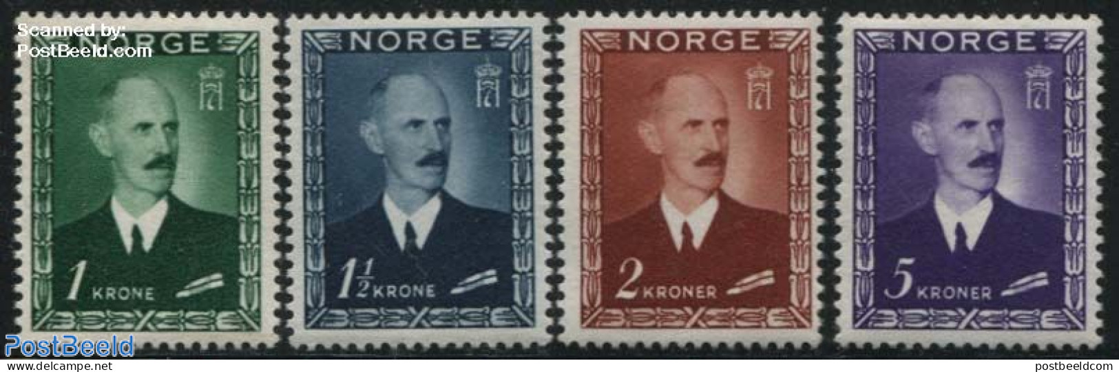 Norway 1946 Definitives 4v, Unused (hinged), History - Kings & Queens (Royalty) - Ongebruikt