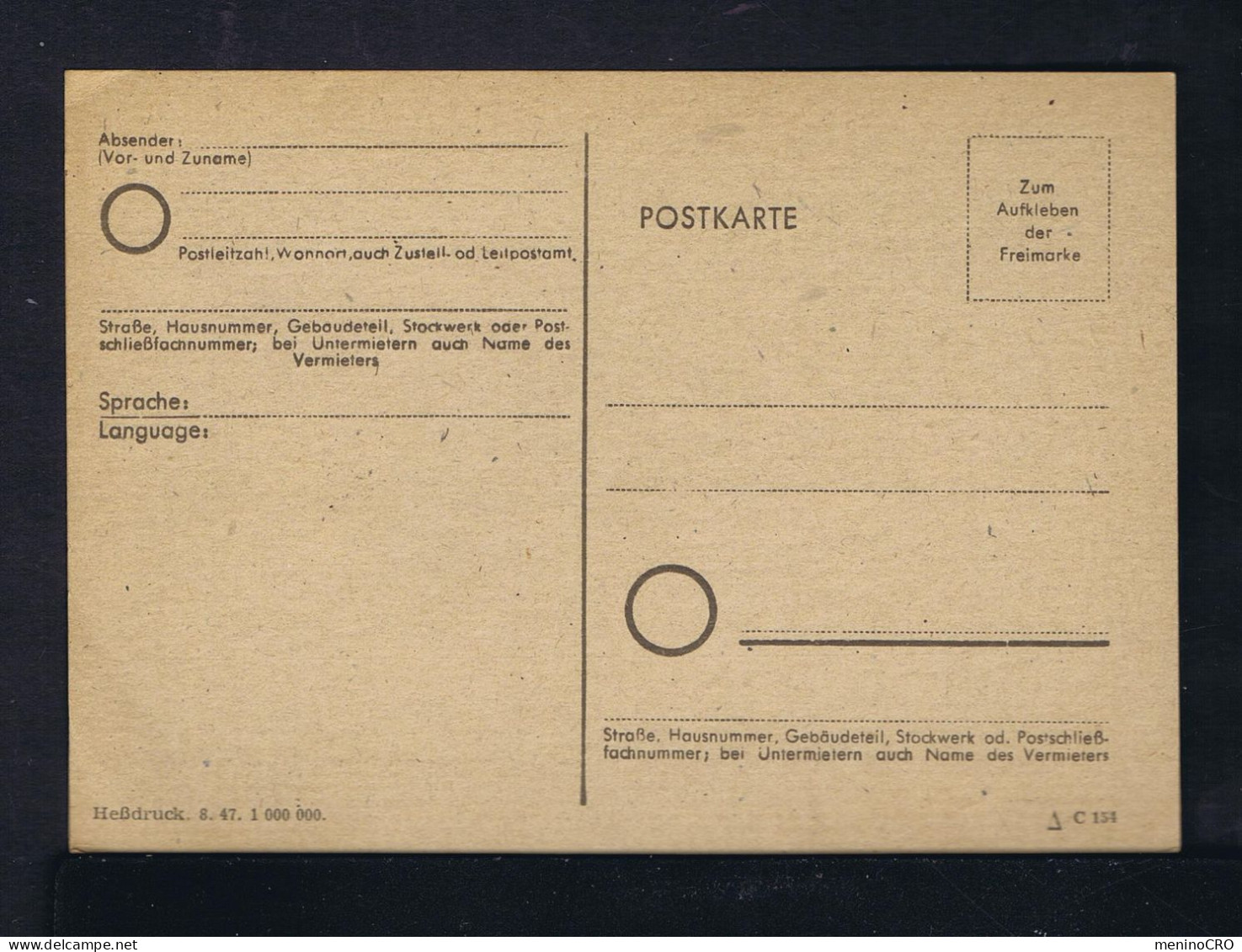 Gc8578 GERMANY "Bad Sachsa Stamp's Day 1947" Fêtes Celebrations Pmk - Journée Du Timbre