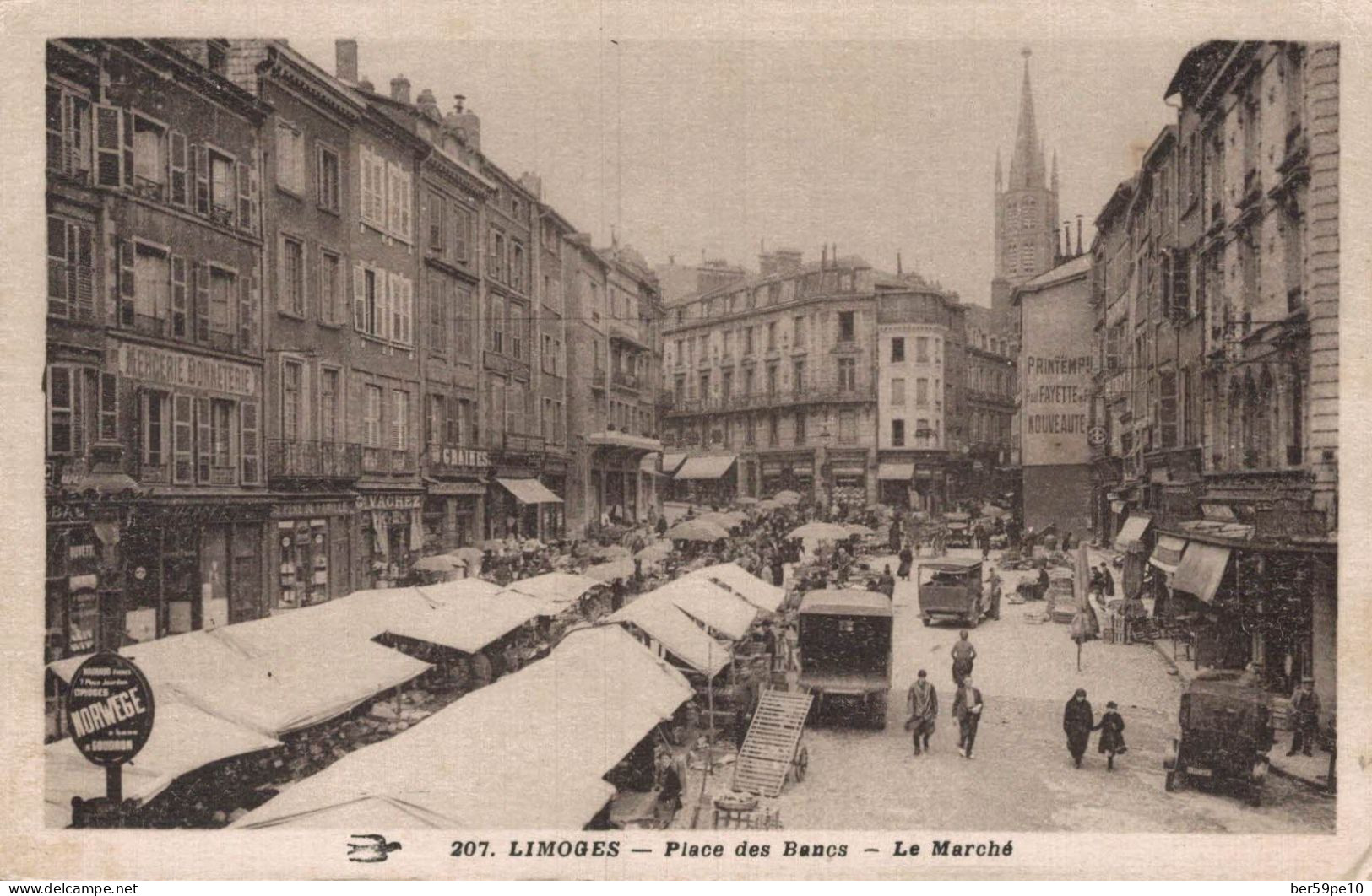 87 LIMOGES PLACE DES BANCS LE MARCHE - Limoges