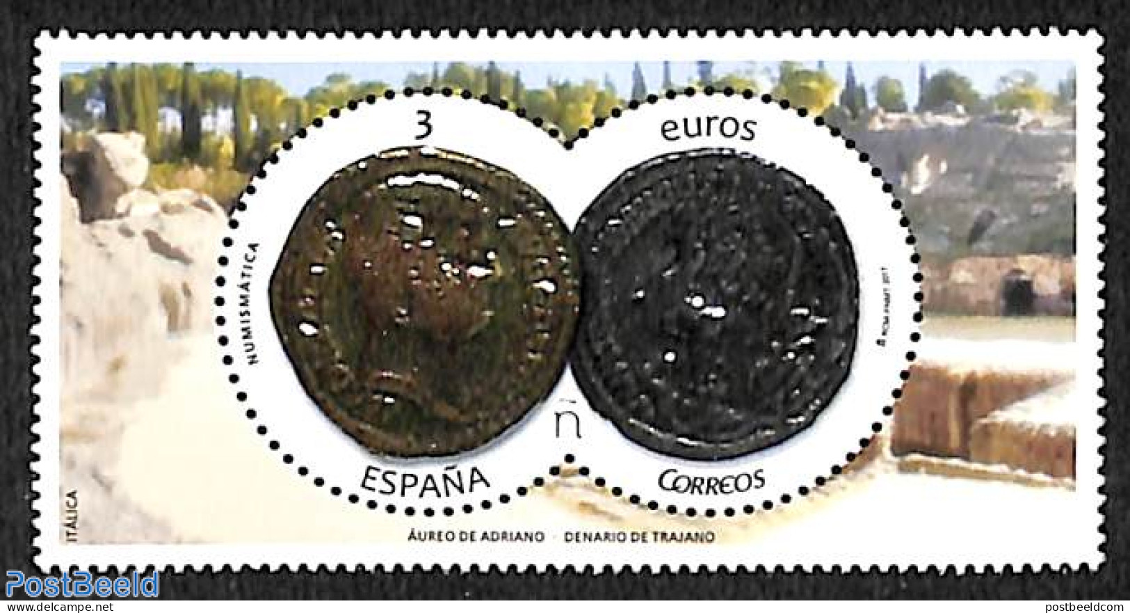 Spain 2017 Coins 1v, Mint NH, Various - Money On Stamps - Nuevos
