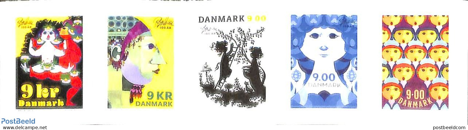 Denmark 2018 Bjorn Wiinblad 5v S-a, Mint NH, Art - Modern Art (1850-present) - Poster Art - Nuevos