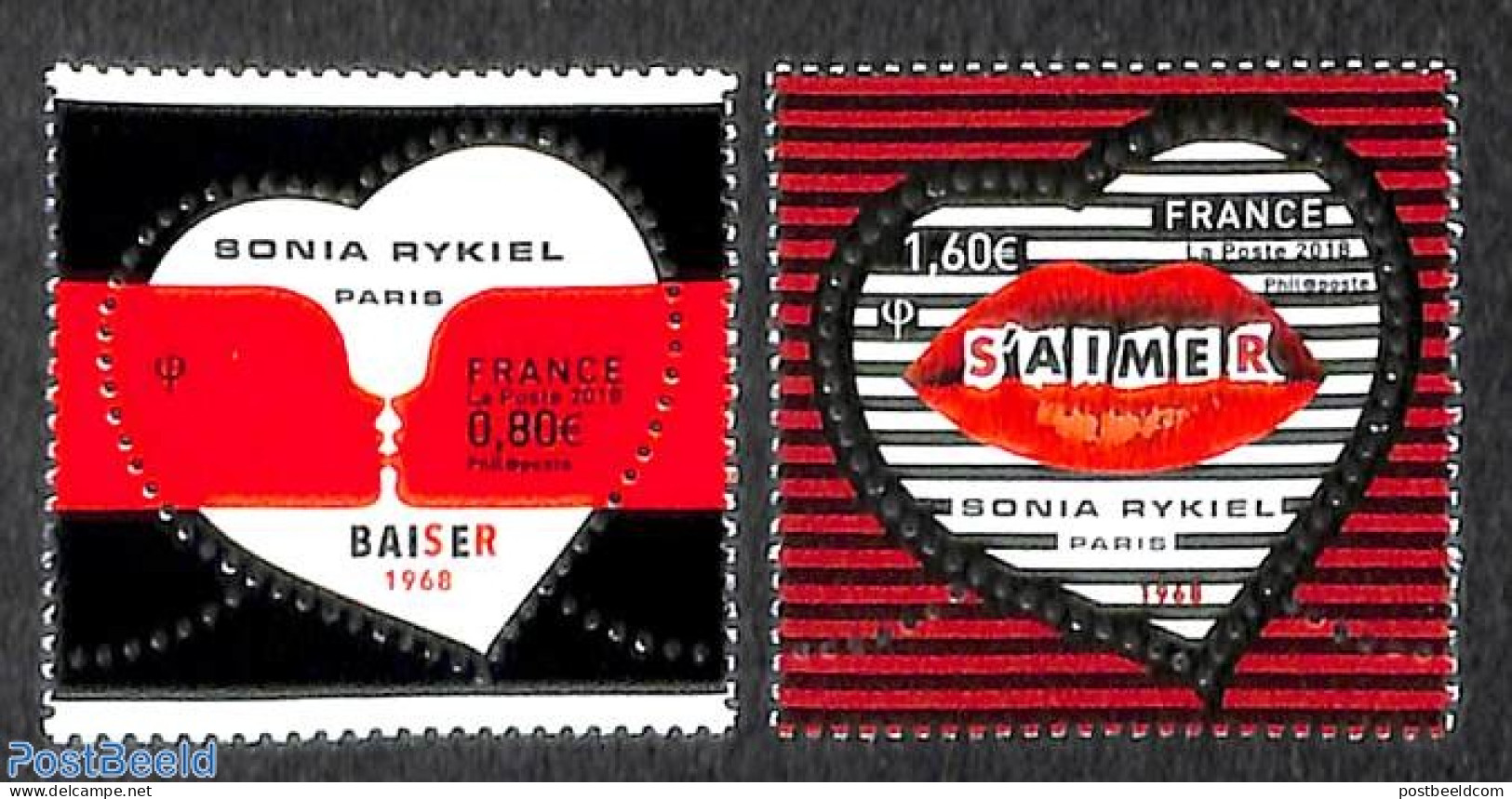 France 2018 Sonia Rykiel 2v, Mint NH, Art - Fashion - Unused Stamps