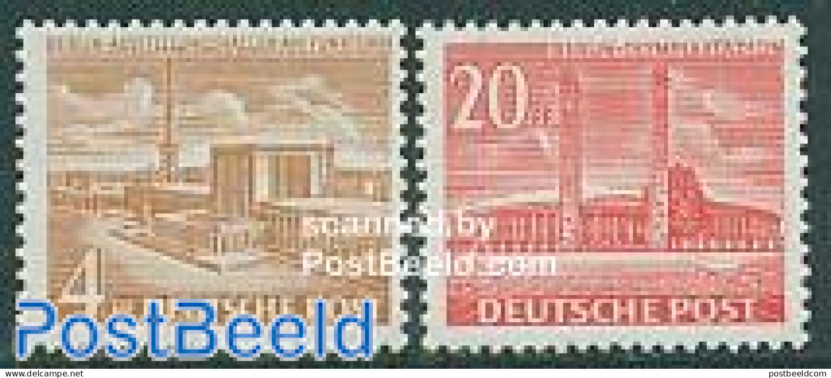 Germany, Berlin 1953 Definitives 2v, Unused (hinged) - Unused Stamps