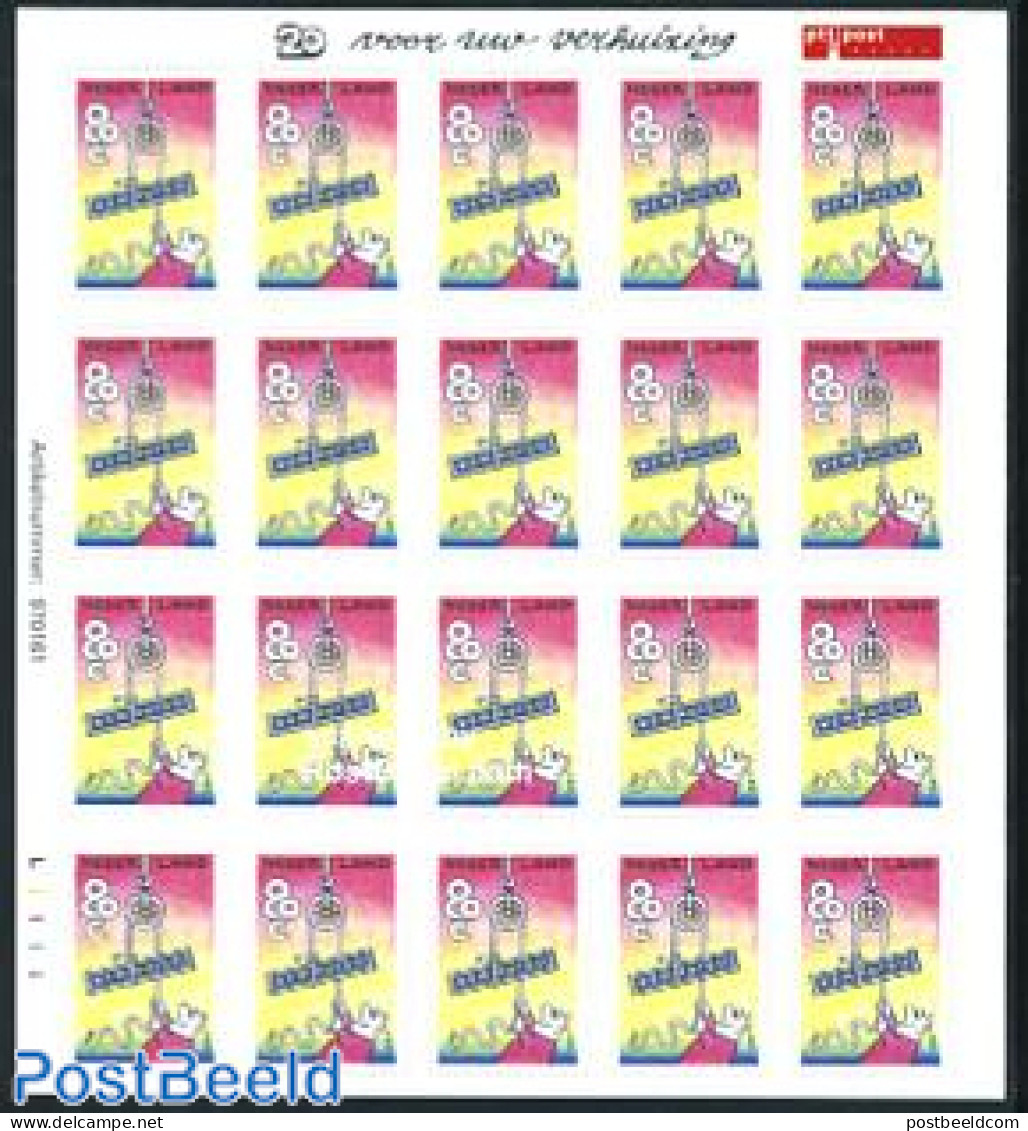 Netherlands 1997 Moving Stamps (20x80c) S-a M/s, Unused (hinged) - Nuovi