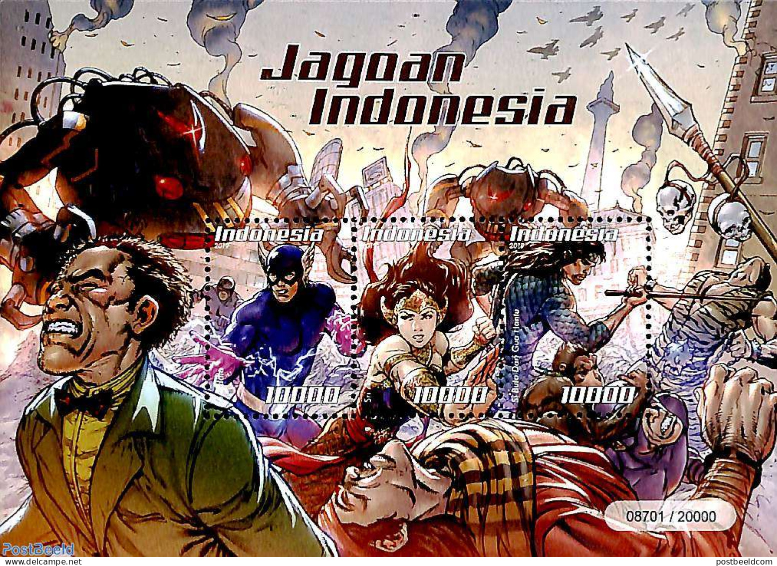 Indonesia 2019 Jagoan, Comics S/s, Mint NH, Art - Comics (except Disney) - Comics