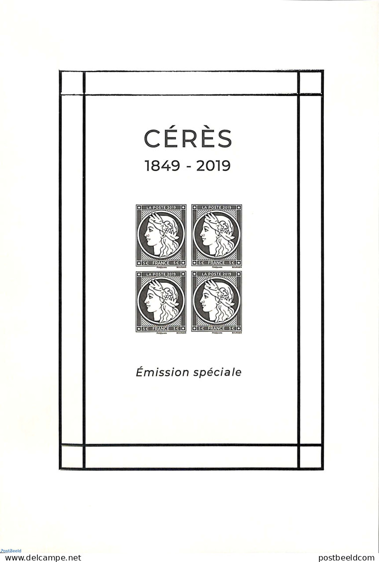France 2019 Ceres Stamps, Special S/s, Mint NH, Stamps On Stamps - Ongebruikt