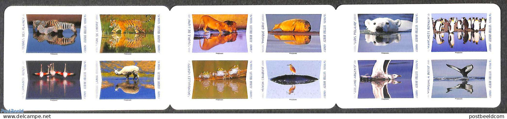 France 2020 Animals Of The World 12v S-a In Booklet, Mint NH, Nature - Animals (others & Mixed) - Bears - Birds - Cat .. - Ungebraucht