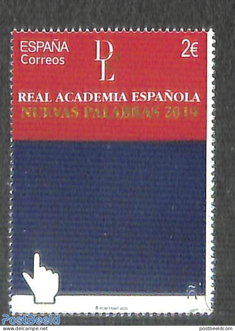 Spain 2020 RAE, New Words 1v, Mint NH, Science - Esperanto And Languages - Neufs