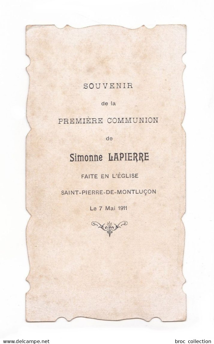 Montluçon, 1re Communion De Simonne Lapierre, 1911, église Saint-Pierre - Devotion Images
