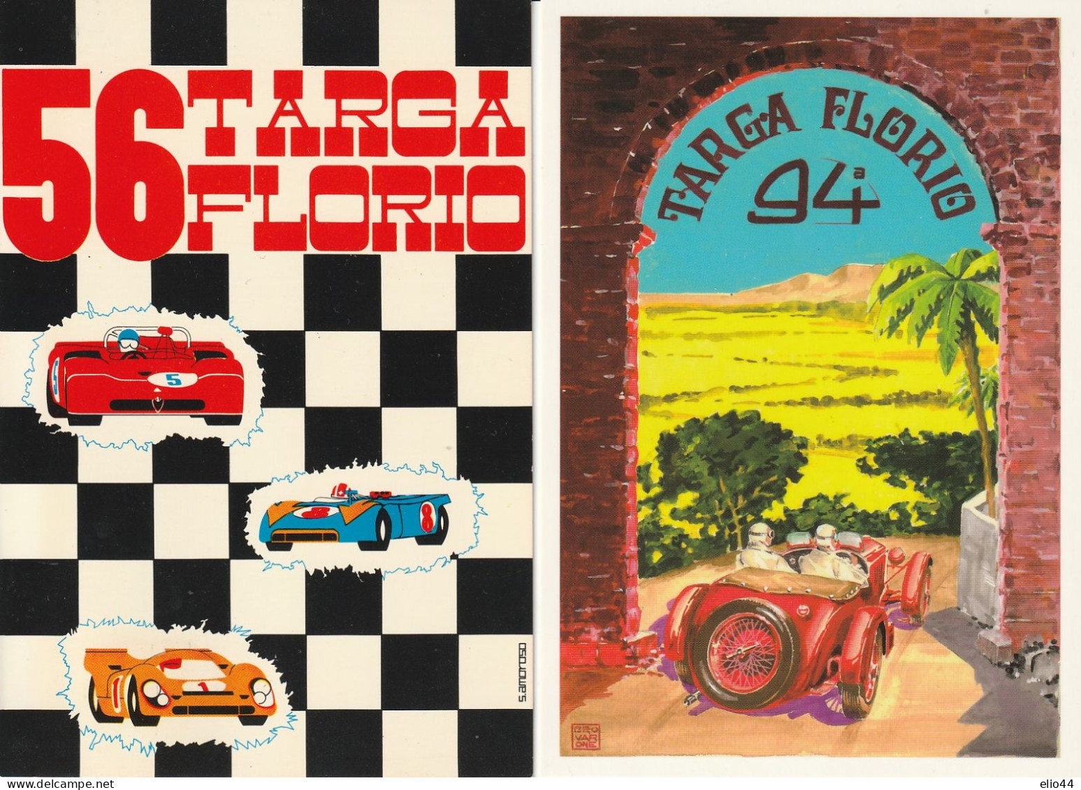 Tematica  Automobilismo  - Targa Florio 1972 E 2010 - - Autres & Non Classés