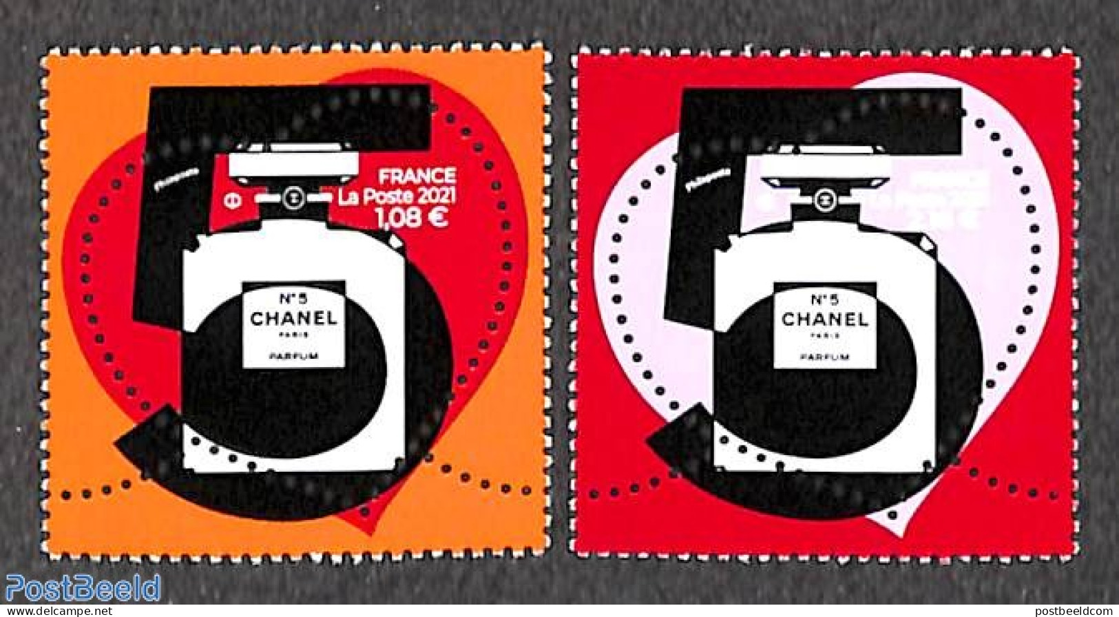 France 2021 Chanel No. 5 2v, Mint NH, Art - Fashion - Unused Stamps