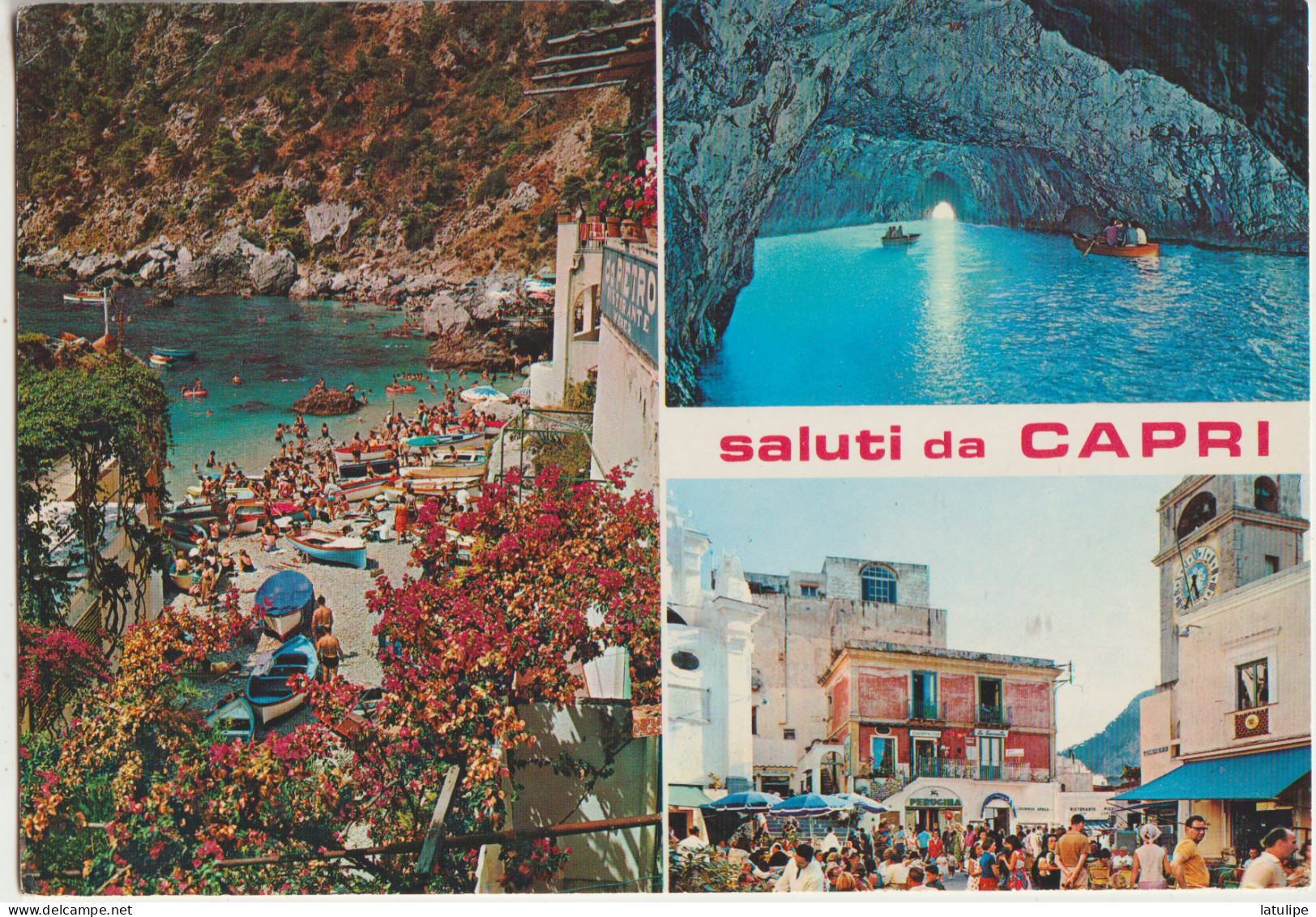 Napoli   Carte Circulée ( Multivue ( 3  ) Saluti  Da  CAPRI - Napoli (Naples)