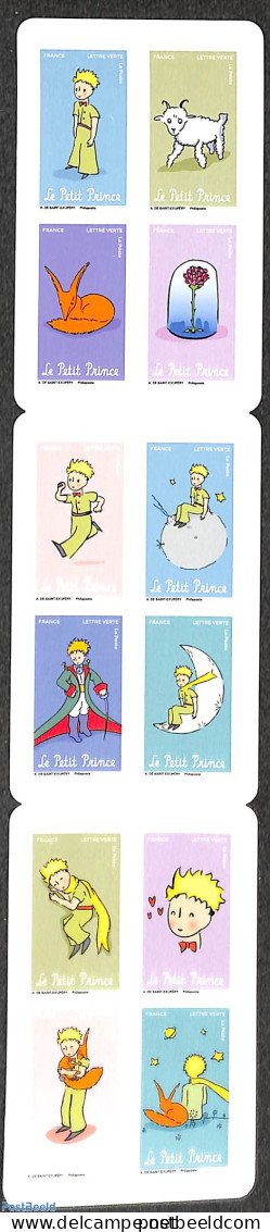 France 2021 Le Petit Prince 12v S-a In Booklet, Mint NH, Art - Children's Books Illustrations - De Saint-Exupery - Neufs