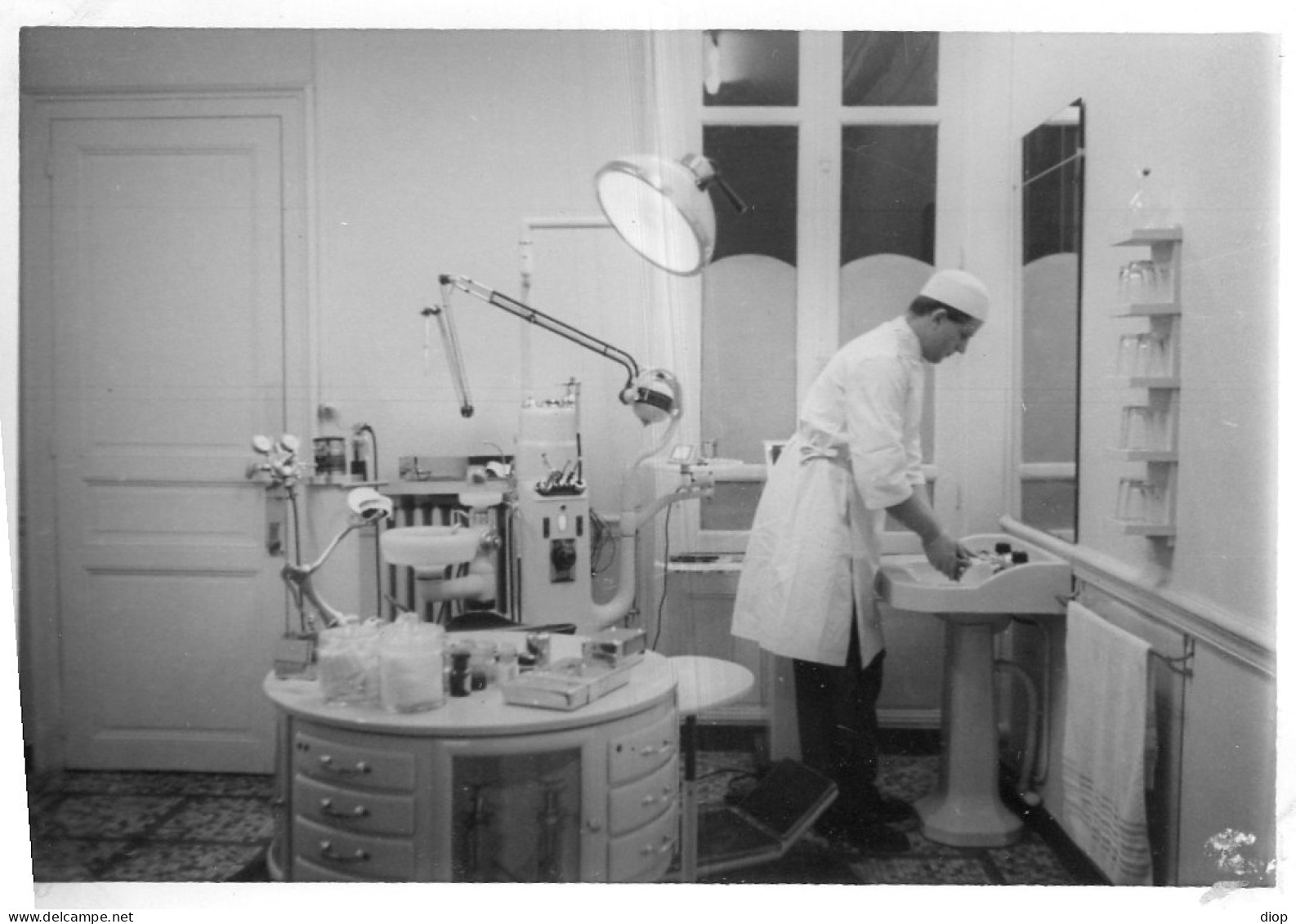 Photographie Photo Vintage Snapshot Jacques Baert Dentiste - Métiers