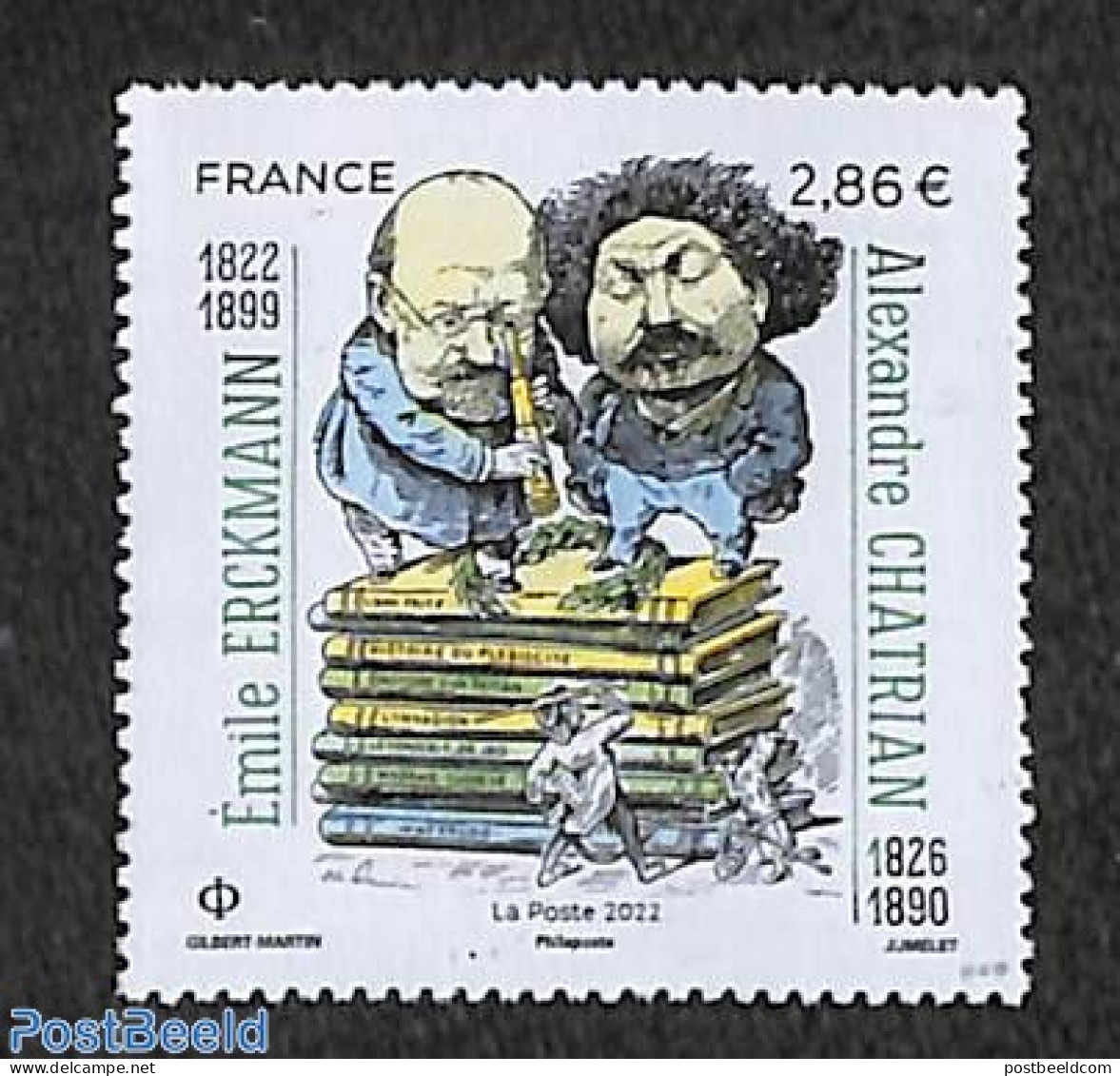France 2022 Erckmann And Chatrian 1v, Mint NH, Art - Authors - Nuovi