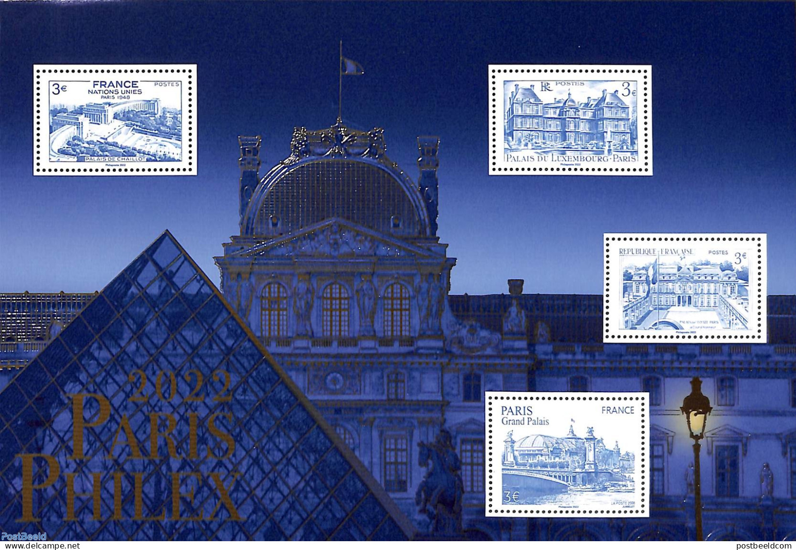 France 2022 Paris Philex S/s, Mint NH, Philately - Stamps On Stamps - Neufs