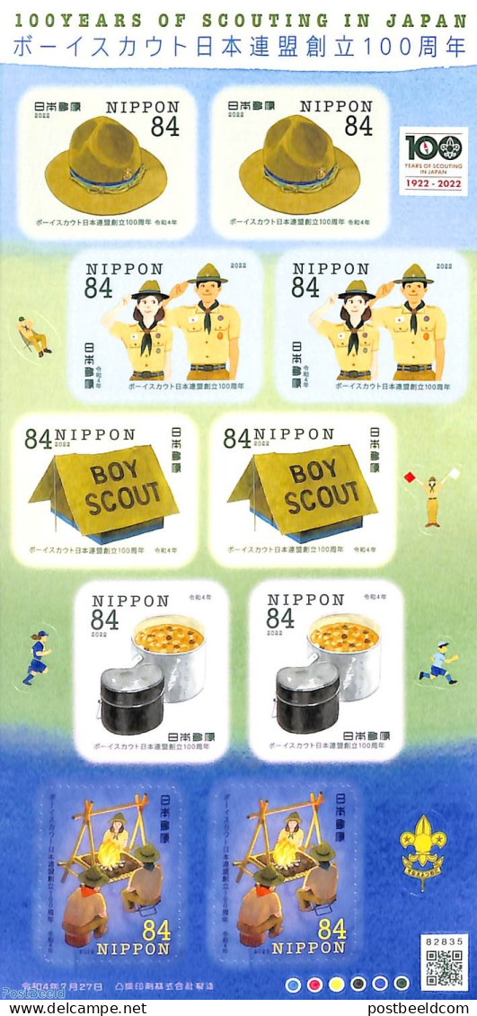 Japan 2022 Scouting M/s, Mint NH, Sport - Scouting - Unused Stamps