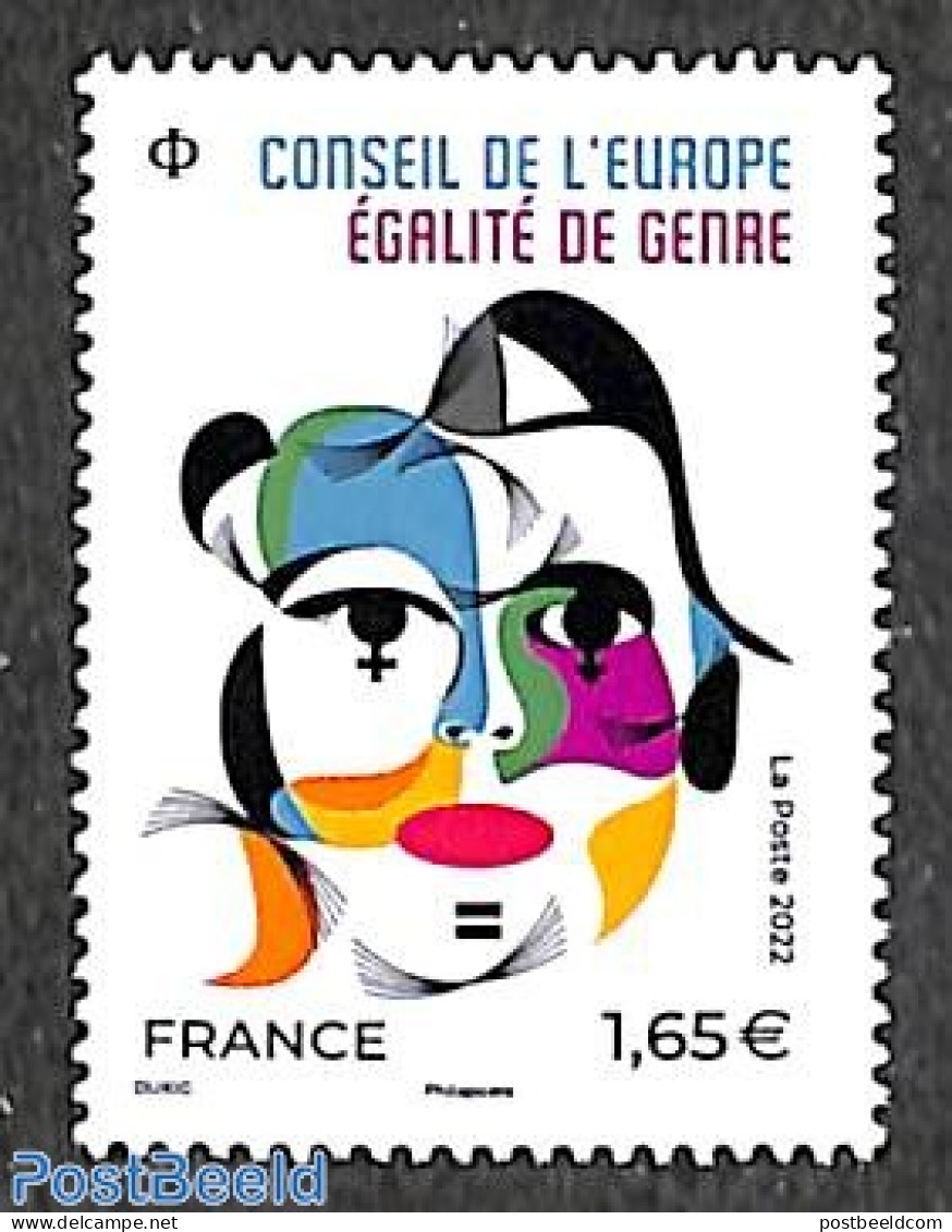 France 2022 European Council 1v, Mint NH, History - Europa Hang-on Issues - Unused Stamps