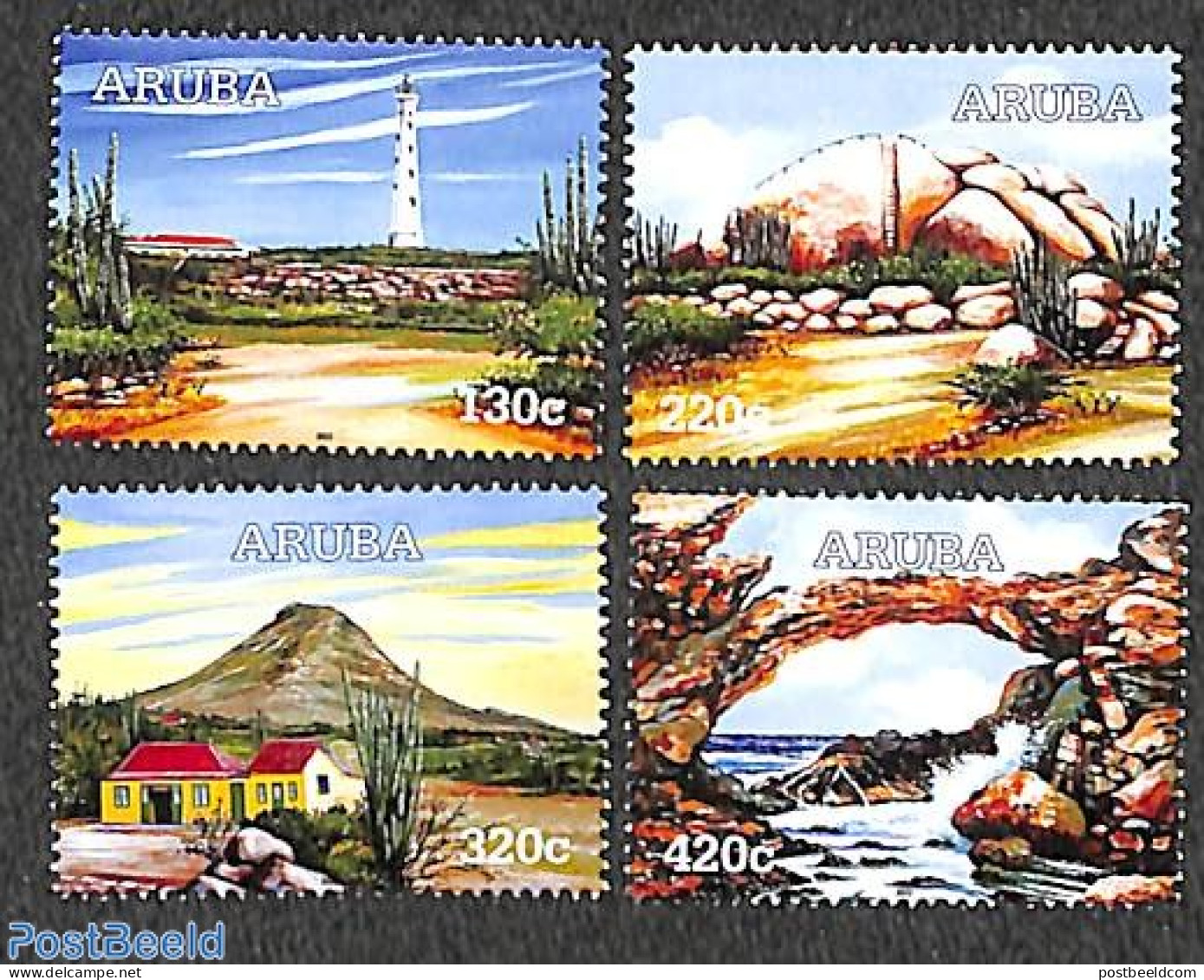 Aruba 2022 Landscapes 4v, Mint NH, Various - Lighthouses & Safety At Sea - Vuurtorens