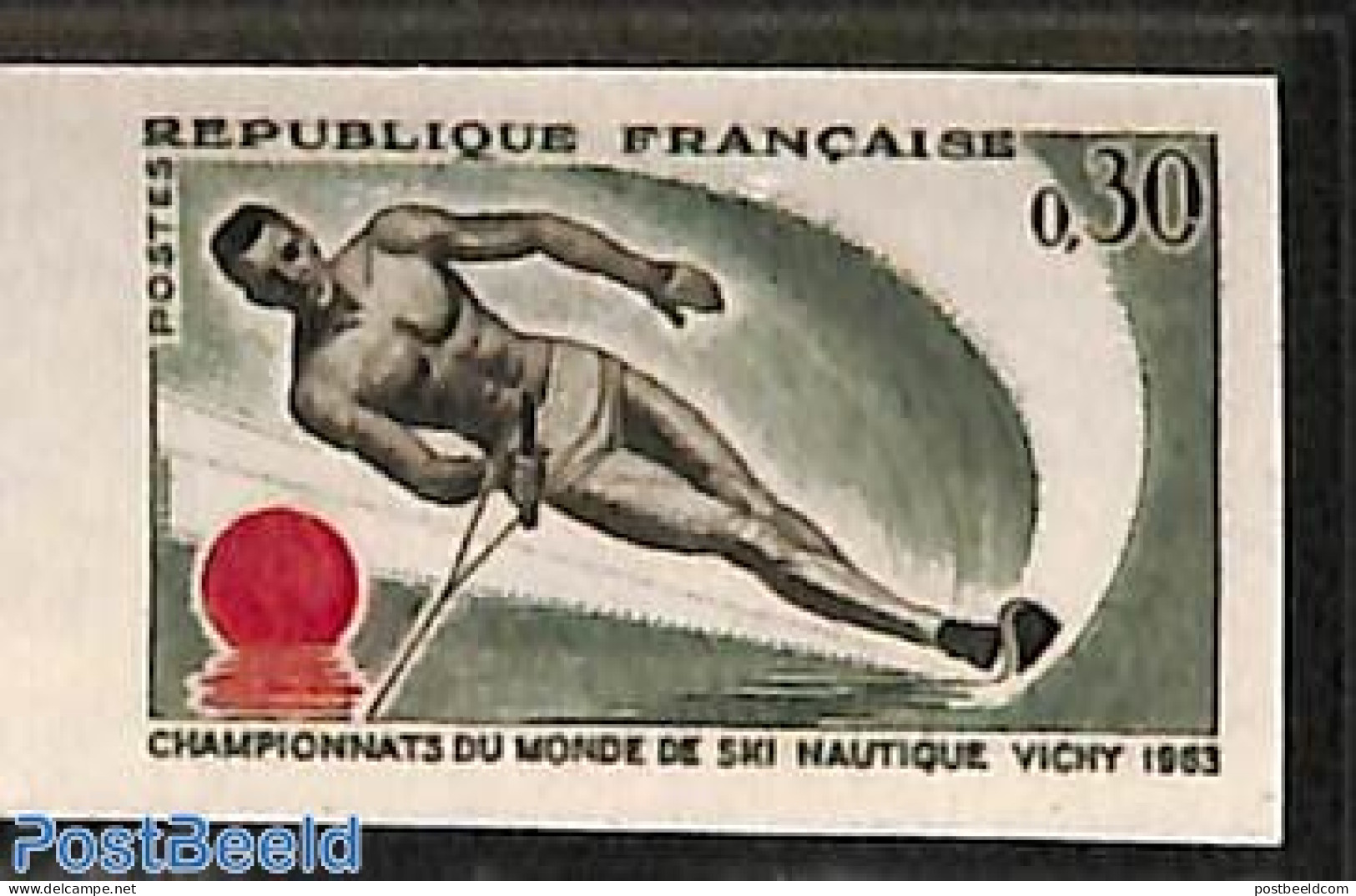 France 1963 Waterski 1v, Imperforated, Mint NH, Sport - Sport (other And Mixed) - Nuovi