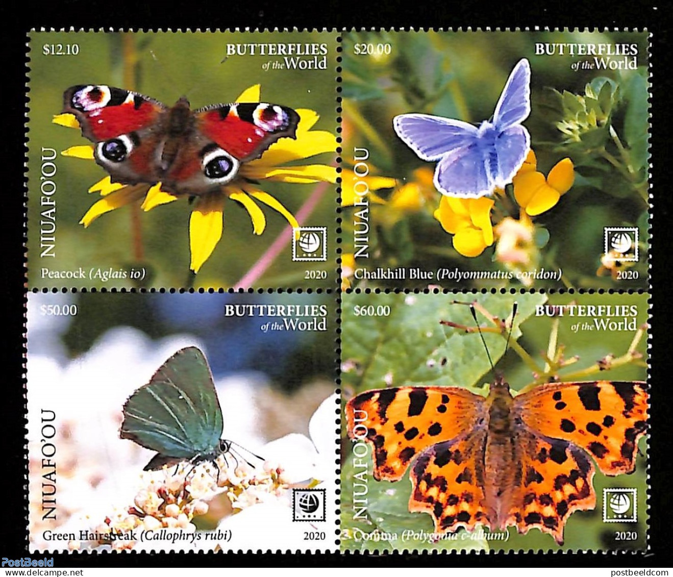 Niuafo'ou 2020 Butterflies 4v [+], Mint NH, Nature - Butterflies - Other & Unclassified