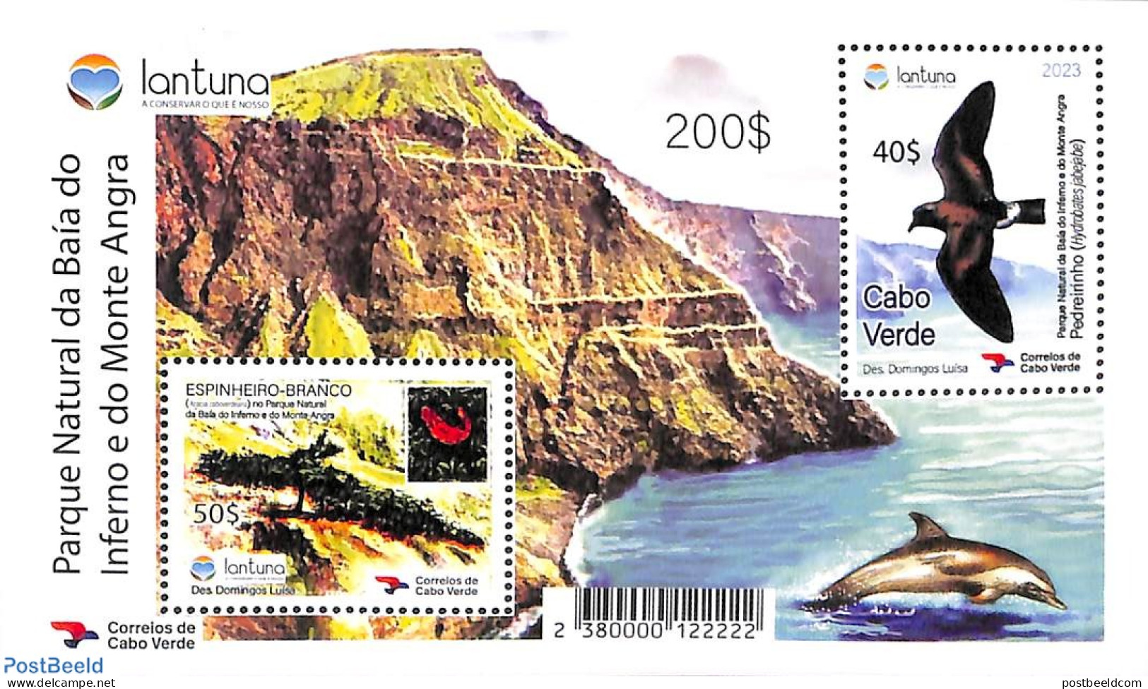 Cape Verde 2023 Lantuna Park S/s, Mint NH, Nature - Birds - National Parks - Natuur
