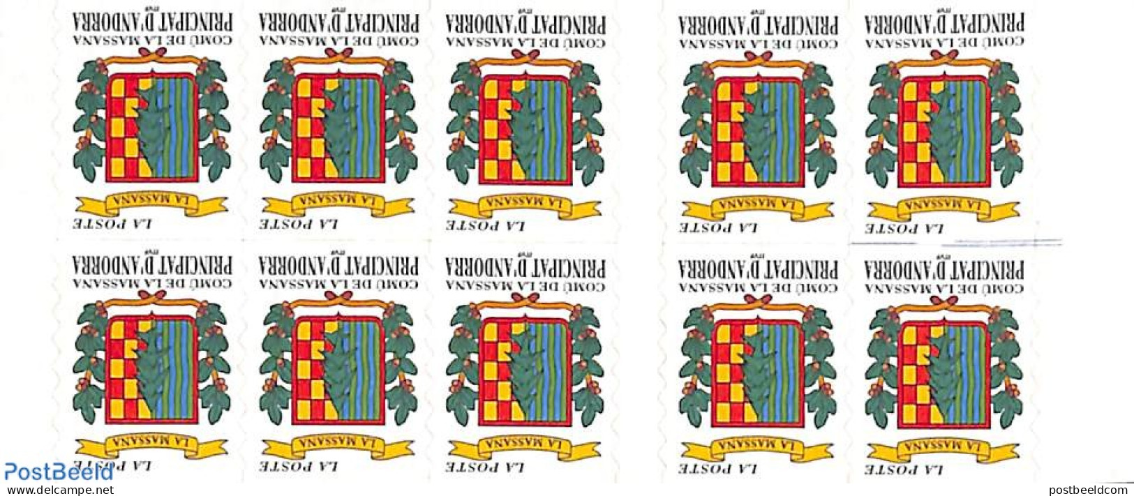 Andorra, French Post 1999 Coat Of Arms Booklet S-a, Mint NH, History - Coat Of Arms - Stamp Booklets - Nuovi