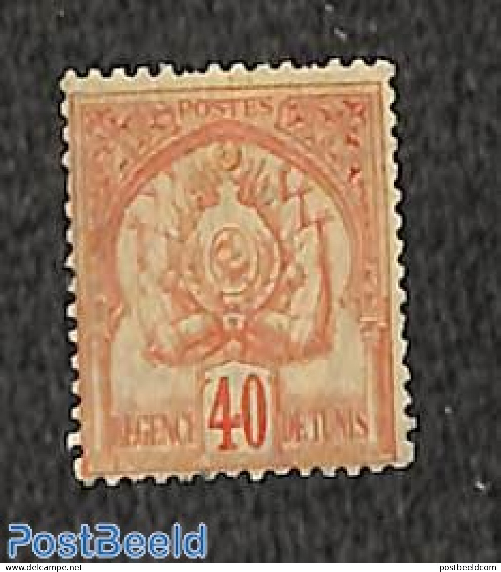 Tunisia 1888 40c, Stamp Out Of Set, Unused (hinged) - Tunisie (1956-...)